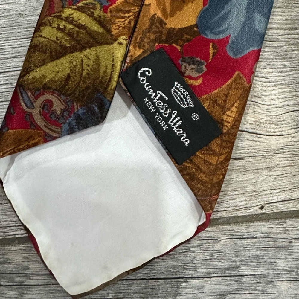 Vintage Countess Mara Silk Tie - Picture 2 of 2
